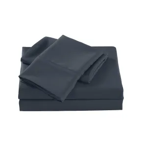 2000 Thread Count Bamboo Cooling Sheet Set | Ultra Soft Bedding | Single | Charcoal