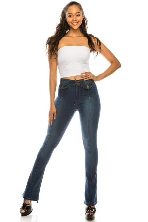 2045 Women's High Waisted Bootcut Jeans