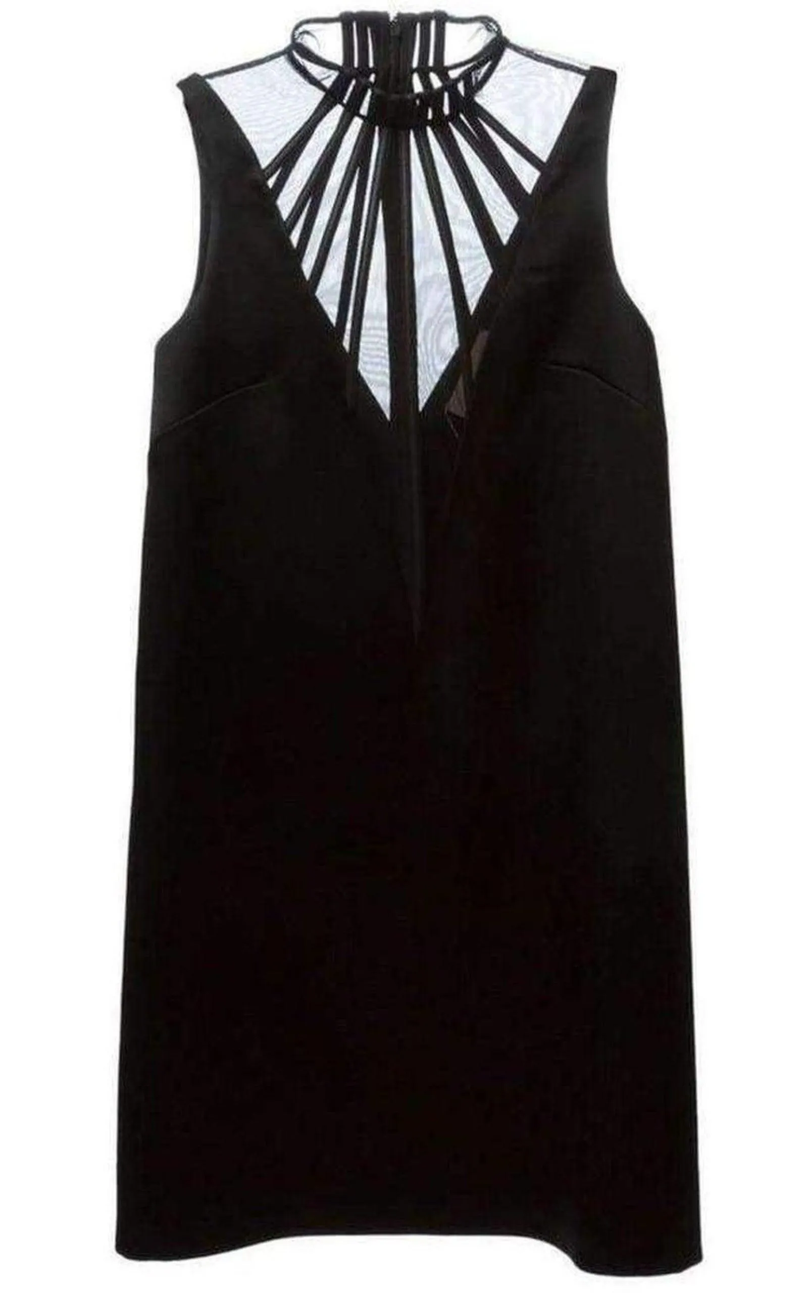 Abstract Boning Black Dress