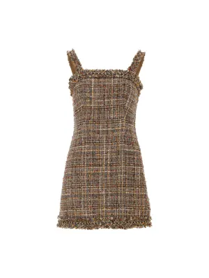 Arbre tweed mini dress