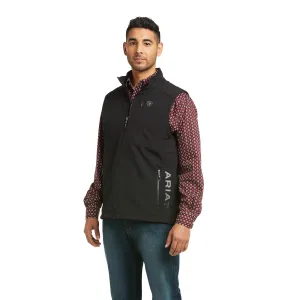Ariat® Men's Logo 2.0 Patriot Black Softshell Vest 10037559