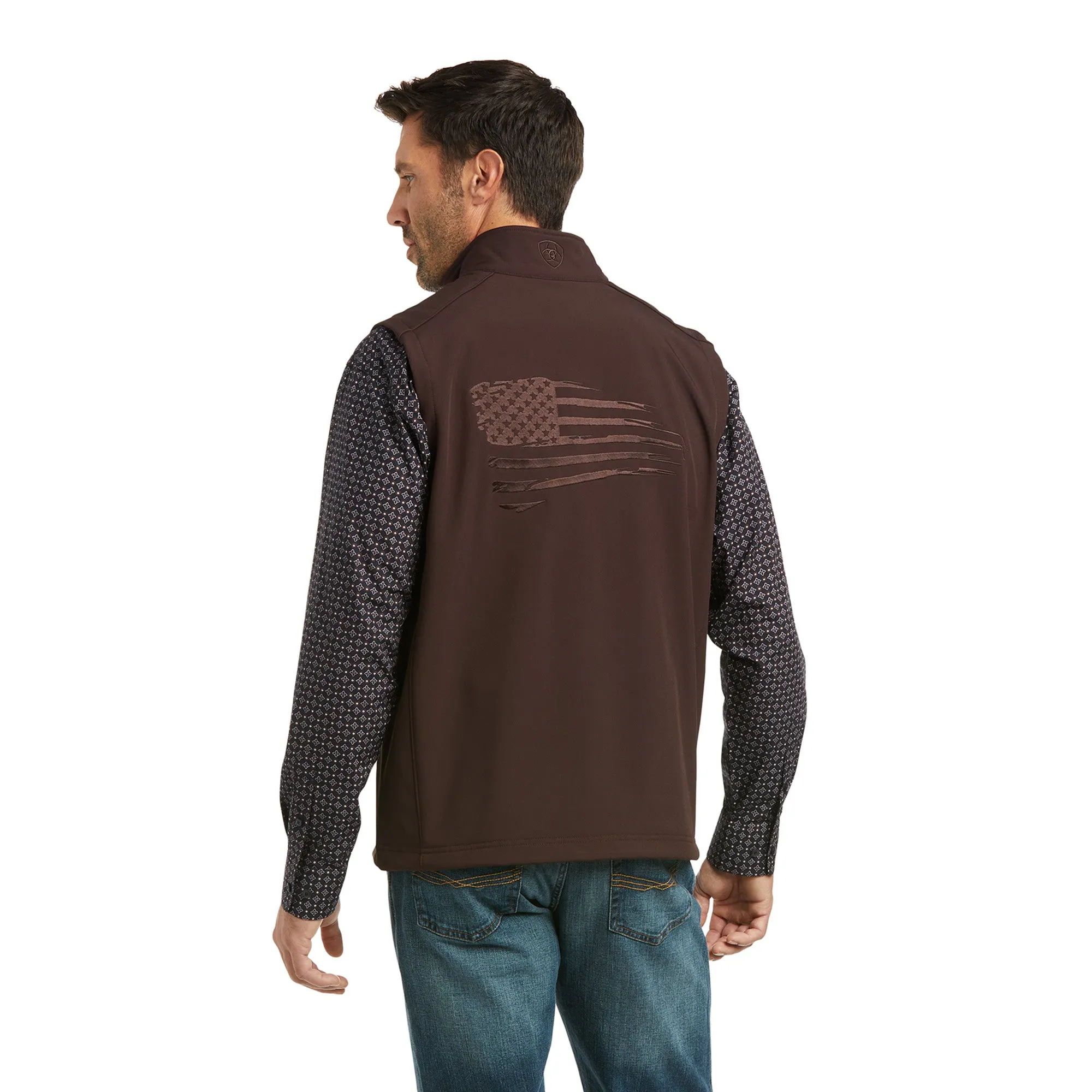 Ariat Men's Logo 2.0  Patriot Coffee Bean Concealed Carry Vest 10037560