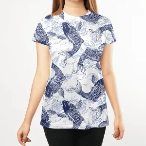 Blue Fish Women All Over T-Shirt