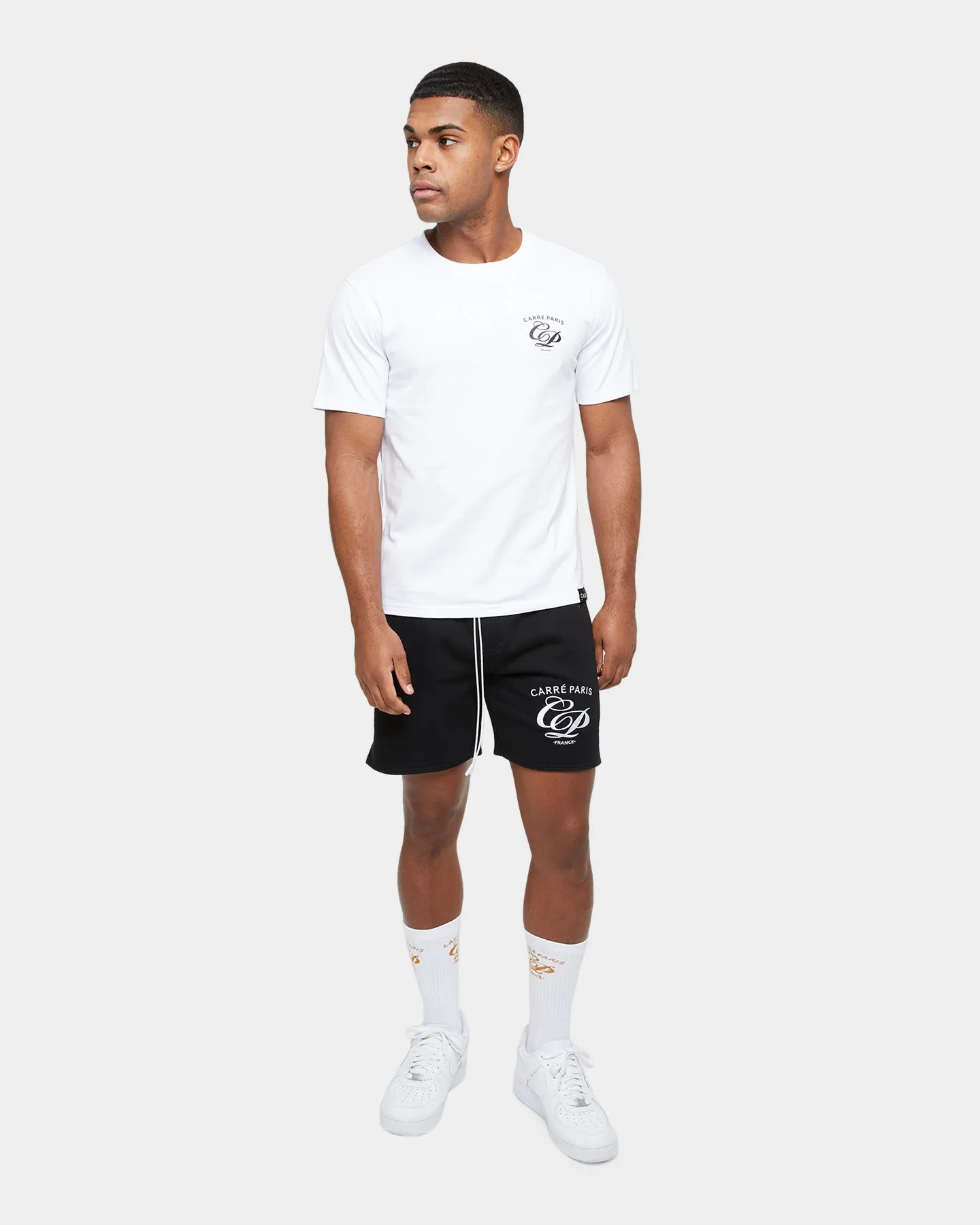Carre Revolution Zip Drop Tail T-Shirt White