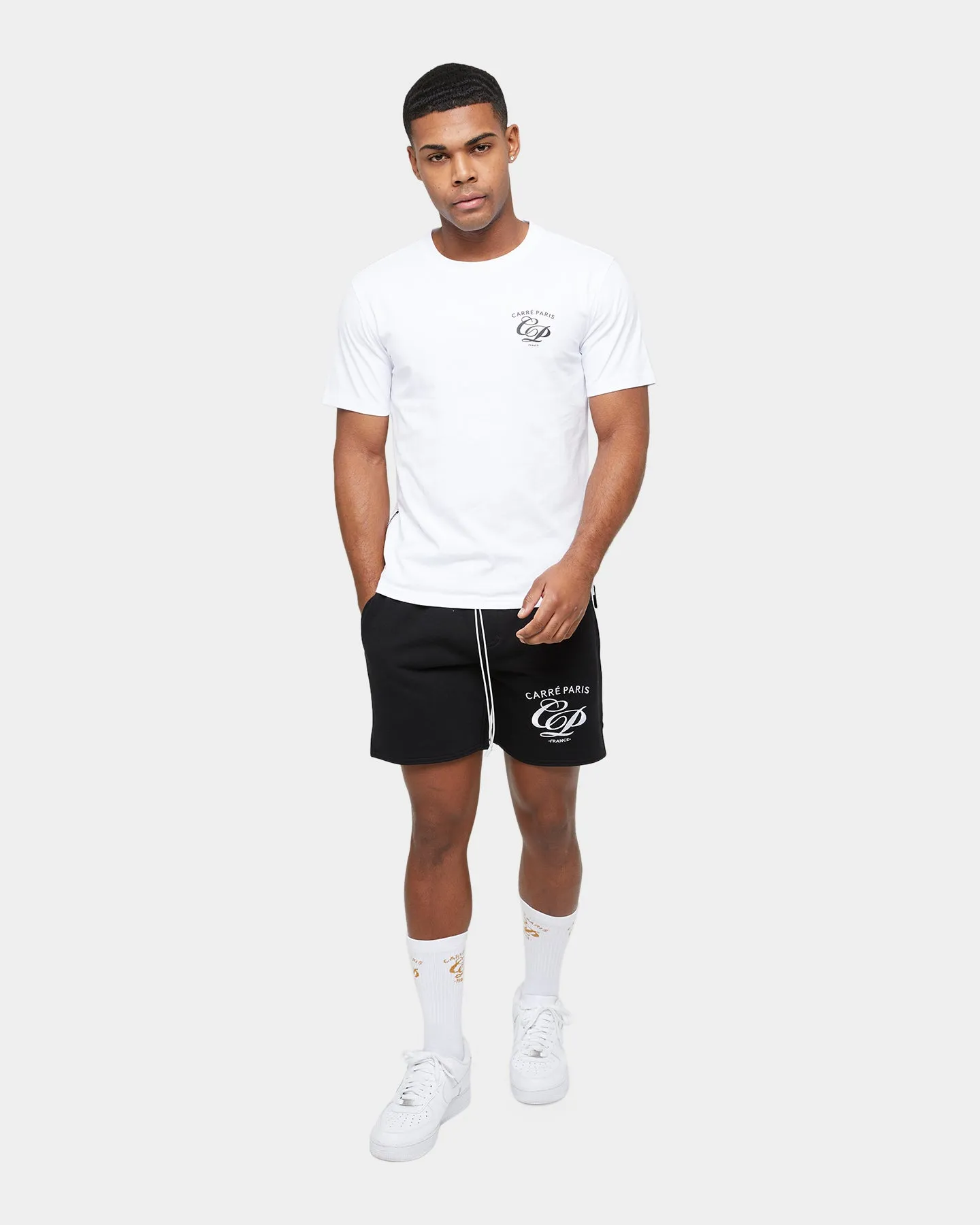 Carre Revolution Zip Drop Tail T-Shirt White