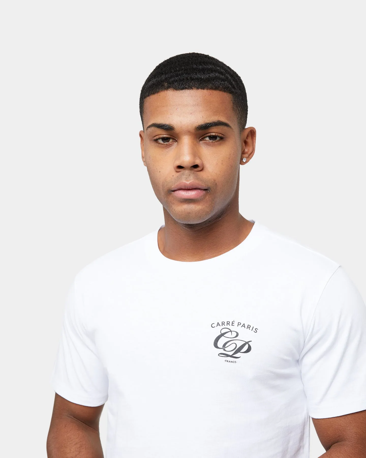 Carre Revolution Zip Drop Tail T-Shirt White
