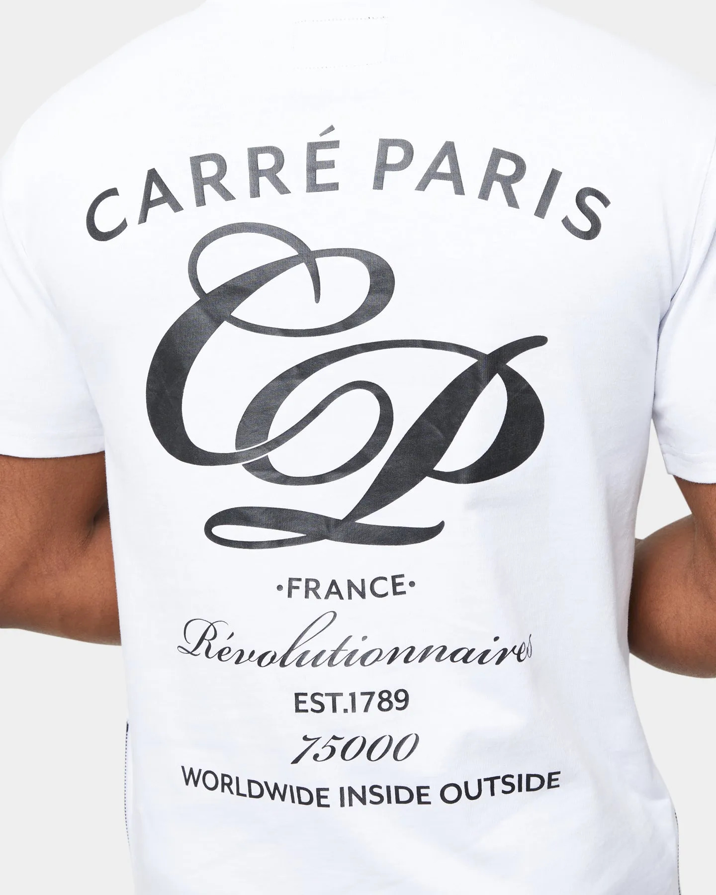 Carre Revolution Zip Drop Tail T-Shirt White