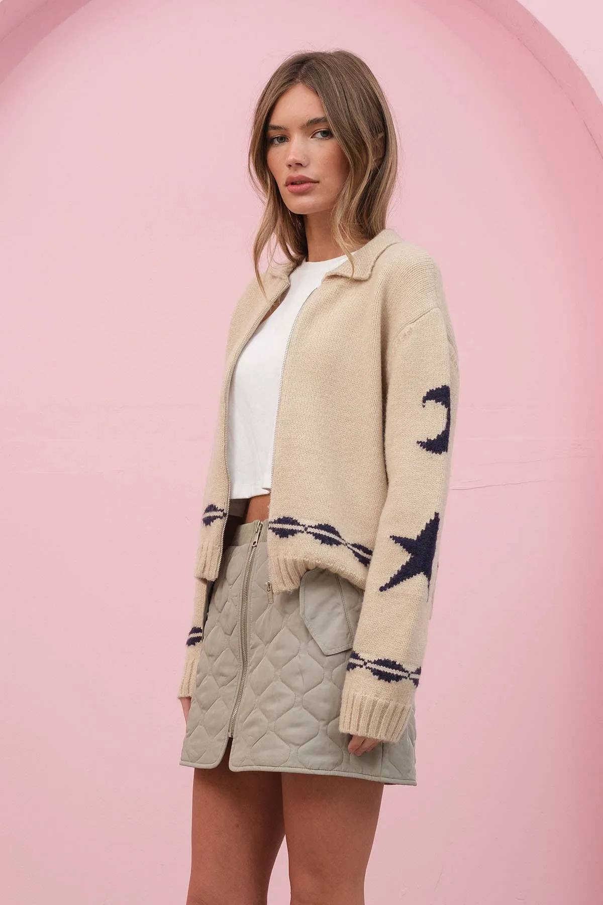 Cecelia Zip Sweater Jacket
