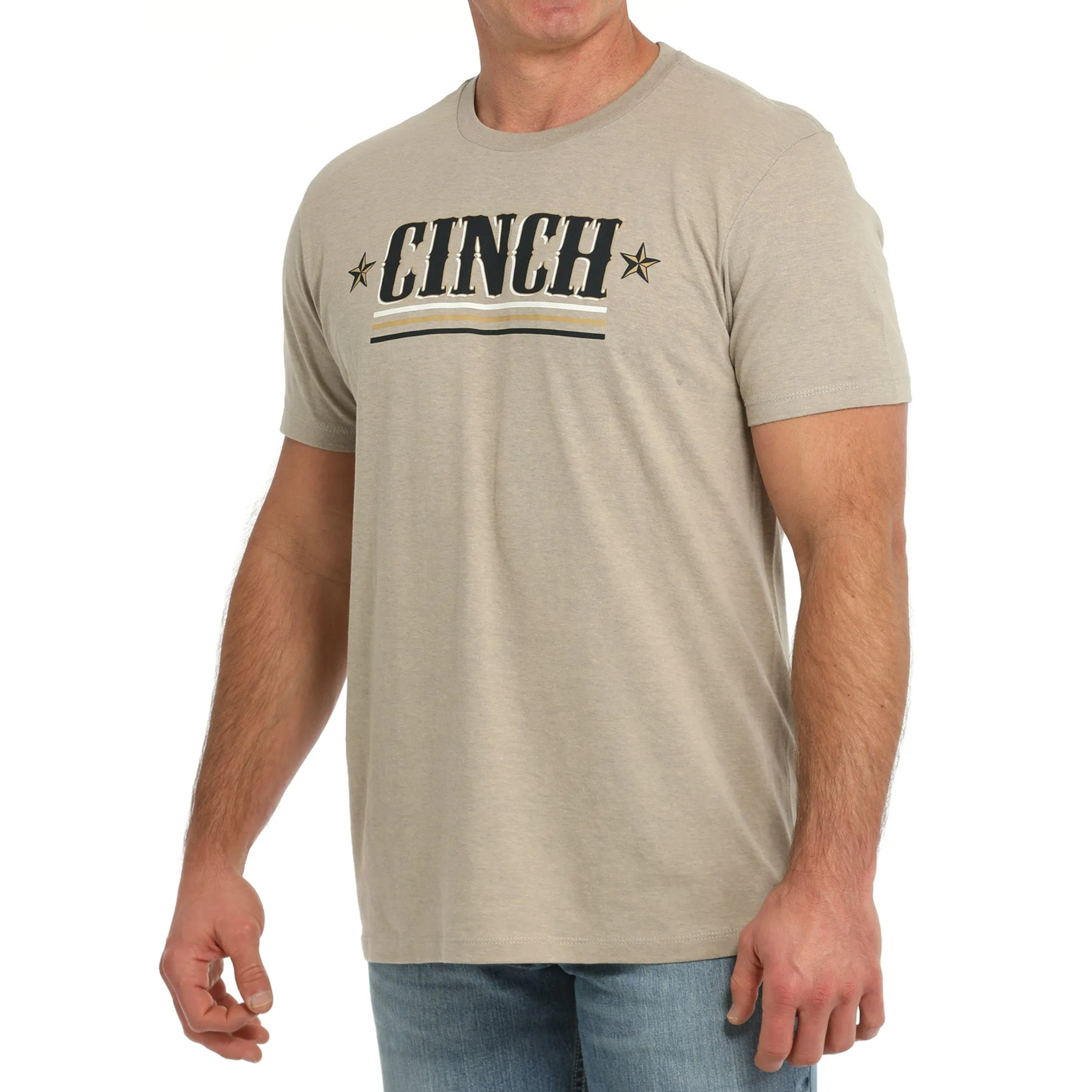 Cinch Men's Cream Tee