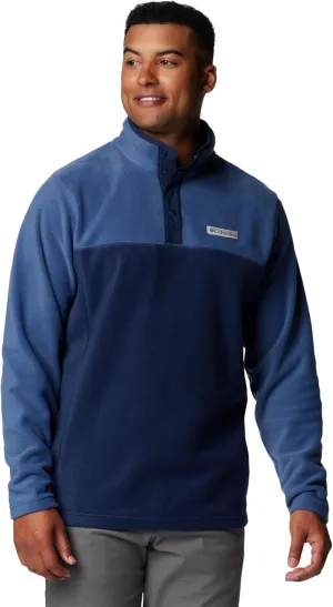 Columbia Mens Steens Mountain Half Snap Fleece Jacket, Collegiate Navy/Dark Mountain, Large