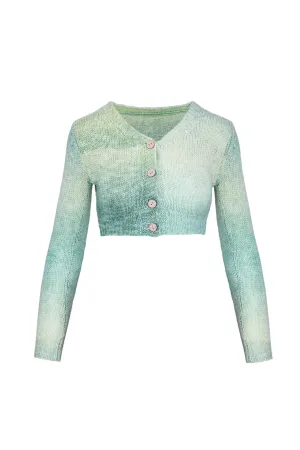 CROPPED KNITTED CARDIGAN