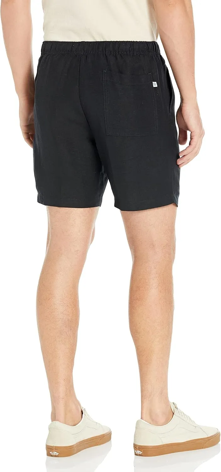 Cubavera Men's Linen-Blend Pull on Drawstring Short