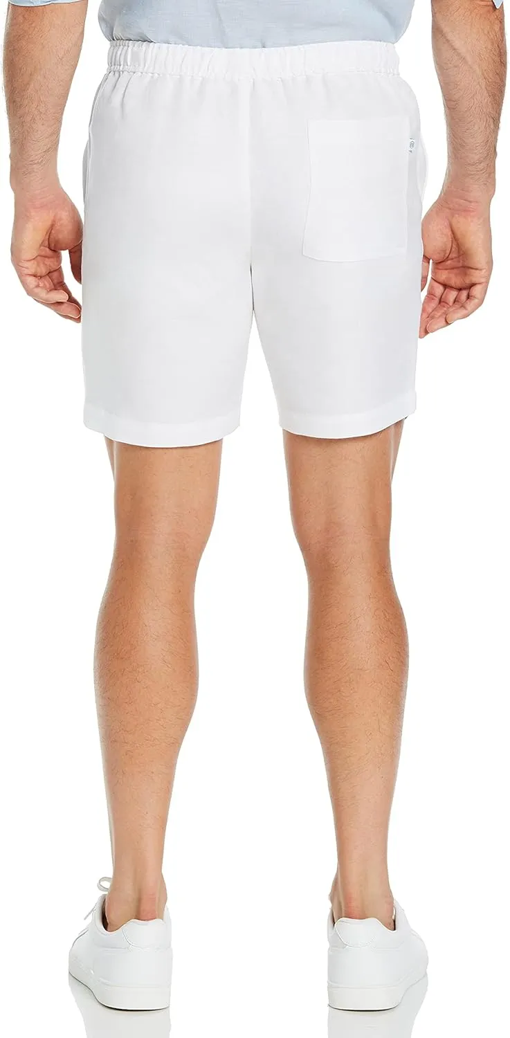 Cubavera Men's Linen-Blend Pull on Drawstring Short