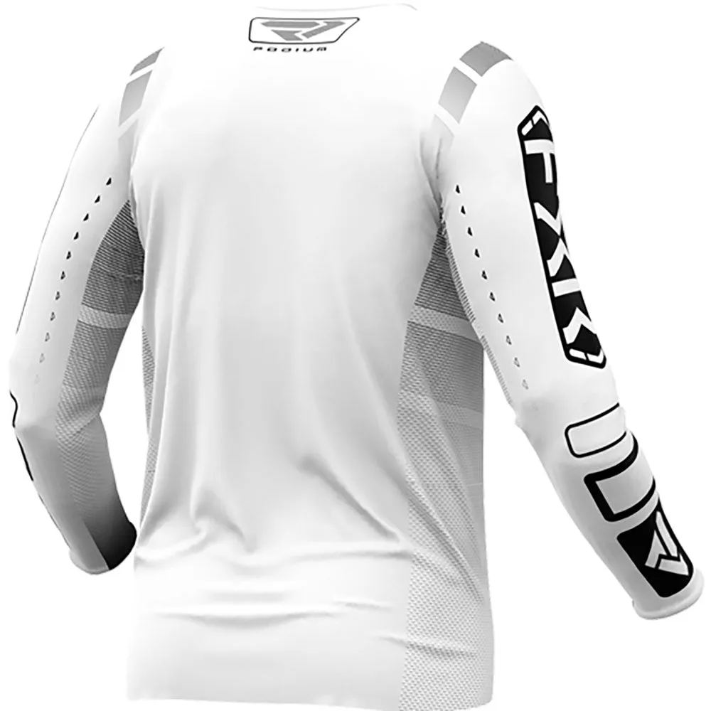 FXR Podium MX Offroad Jersey White/Black