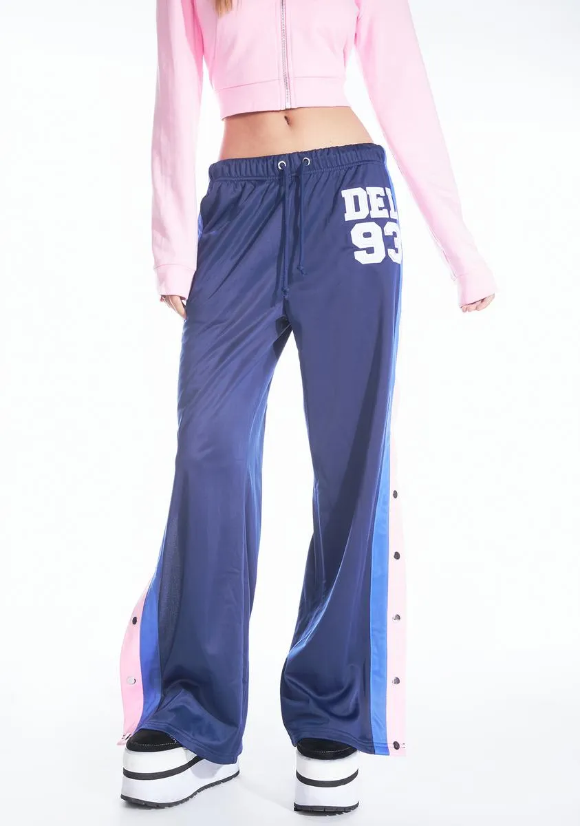 Game Night Snap Button Track Pants