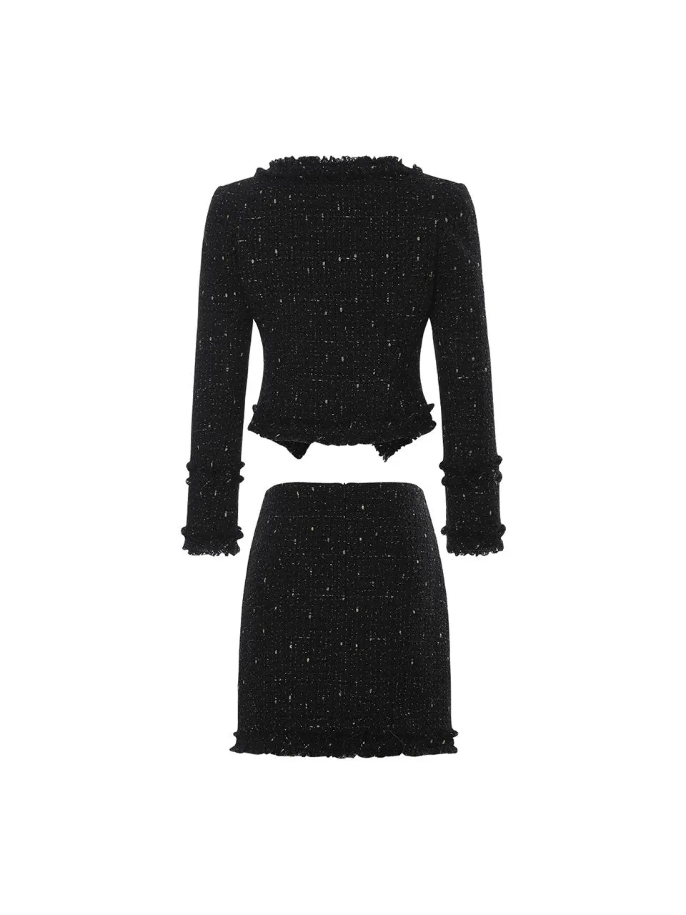 Glitter tweed set