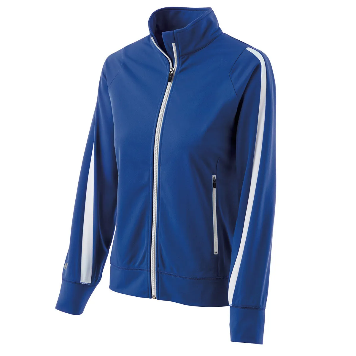 Holloway Women's Royal/White Full Zip Determination Jacket