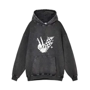 I’m Not Cutesy I’m Unhinged Yeah Vintage Washed Hoodie