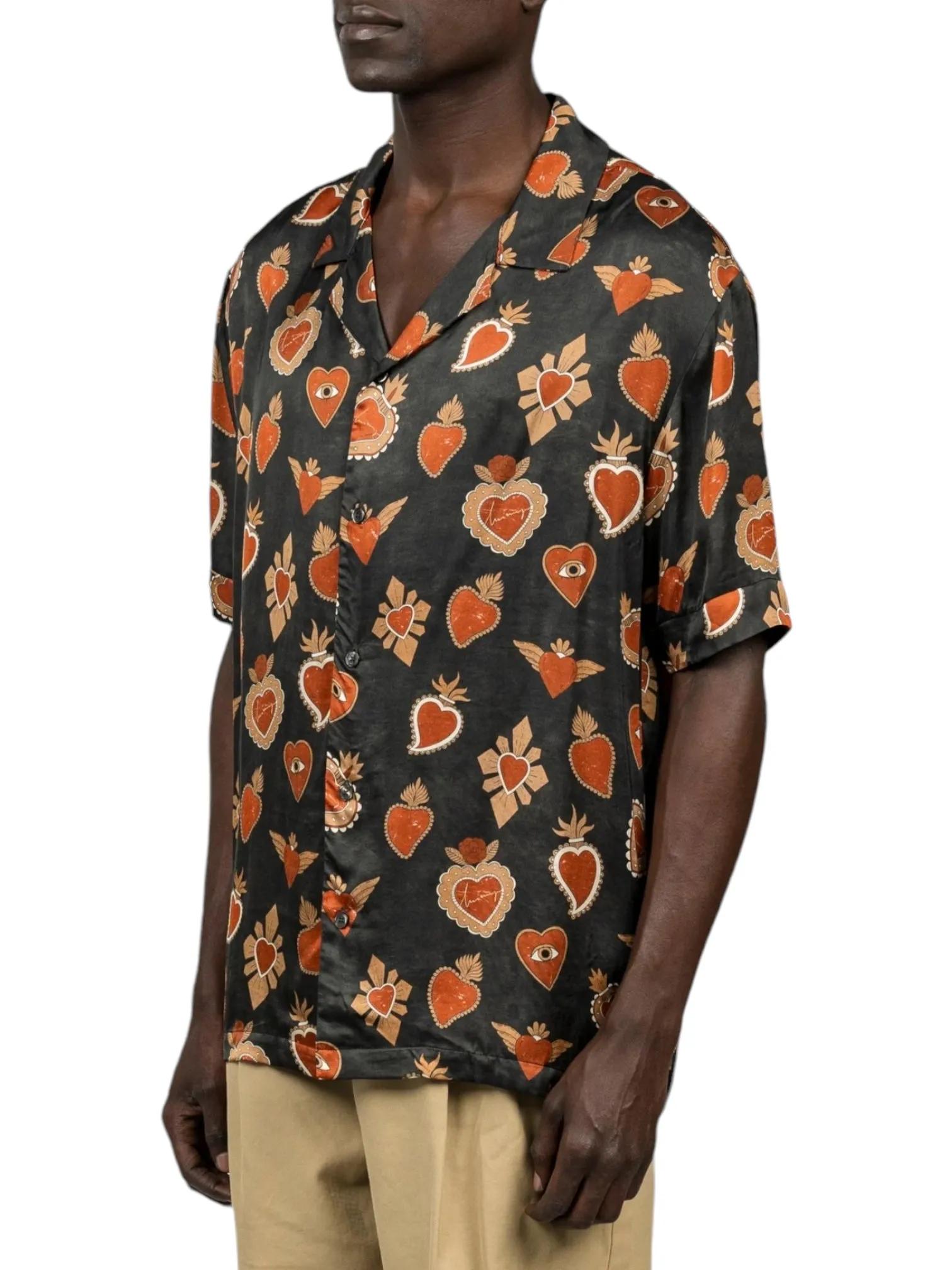 Inimigo ISH3527 Mexican Hearts Shirt Black