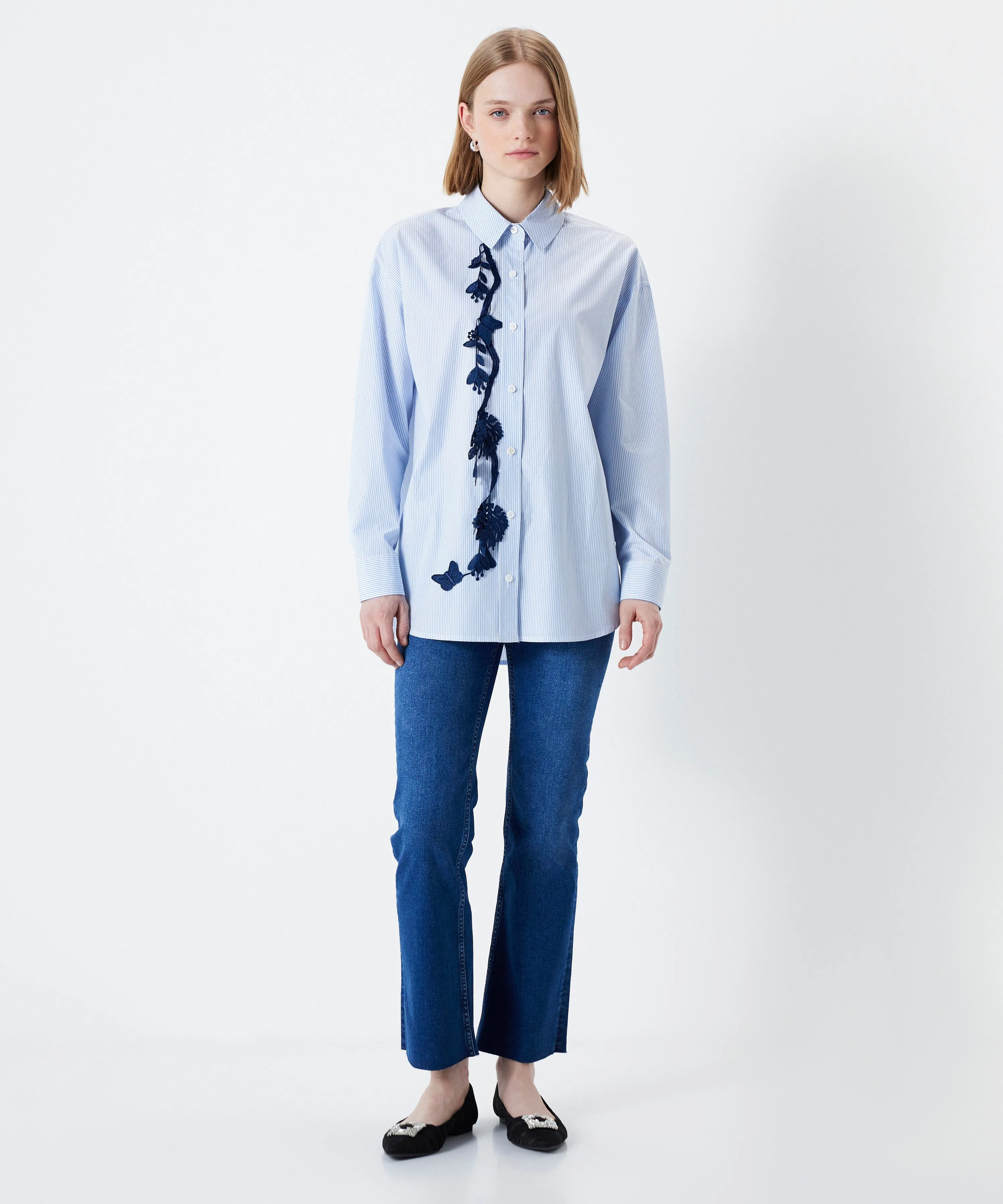 Ipekyol Shirt With Embroidery Applique Ecru