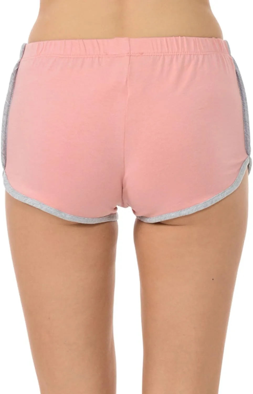 JJJ Women's Cotton Hot Pants Booty Shorts, Low-Rise/High Waist Leggings - Made in USA