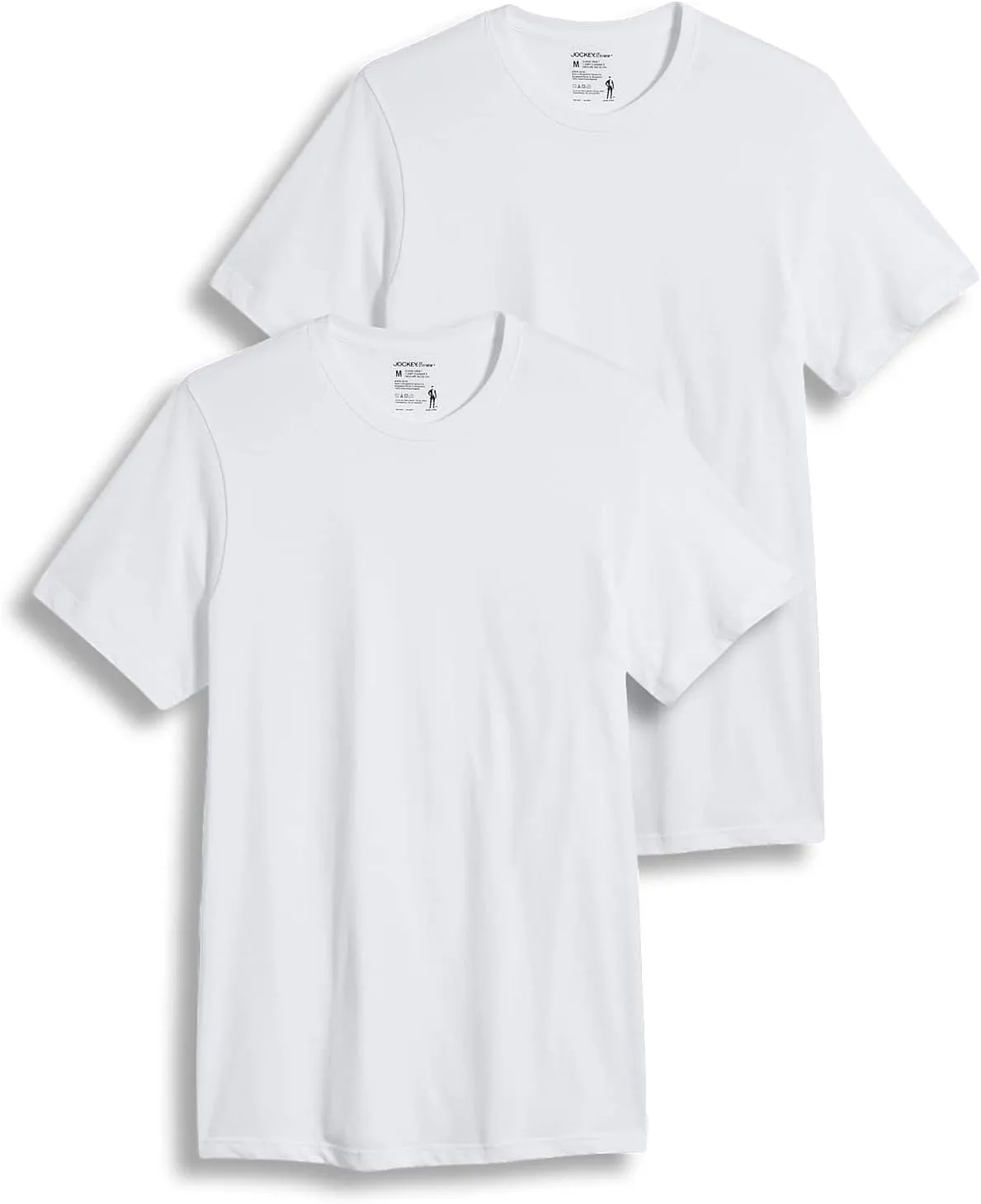 Jockey Men's Undershirt Big Man Classic Crew Neck Undershirt - 2 Pack