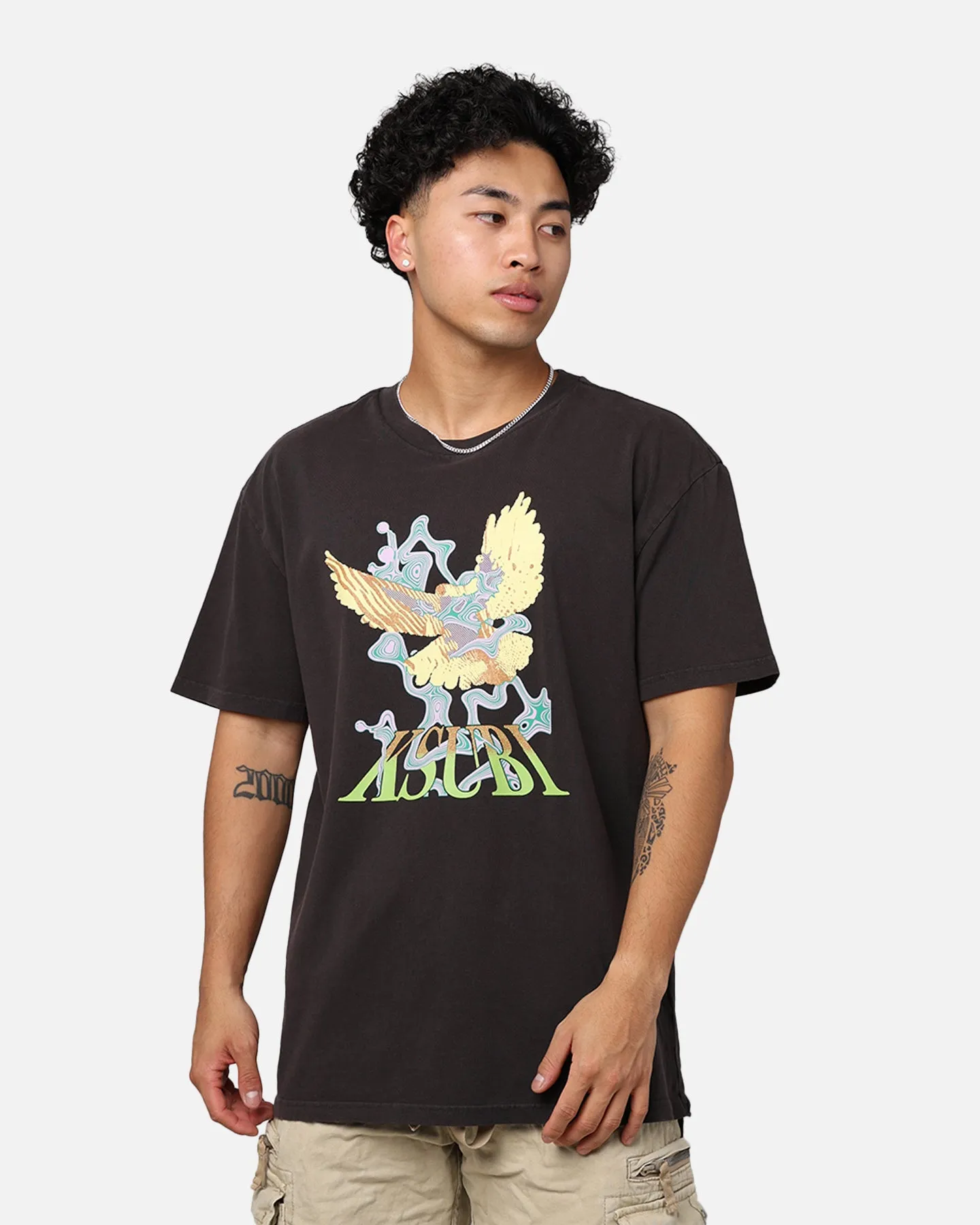 Ksubi Flight Biggie Short Sleeve T-Shirt Faded Black