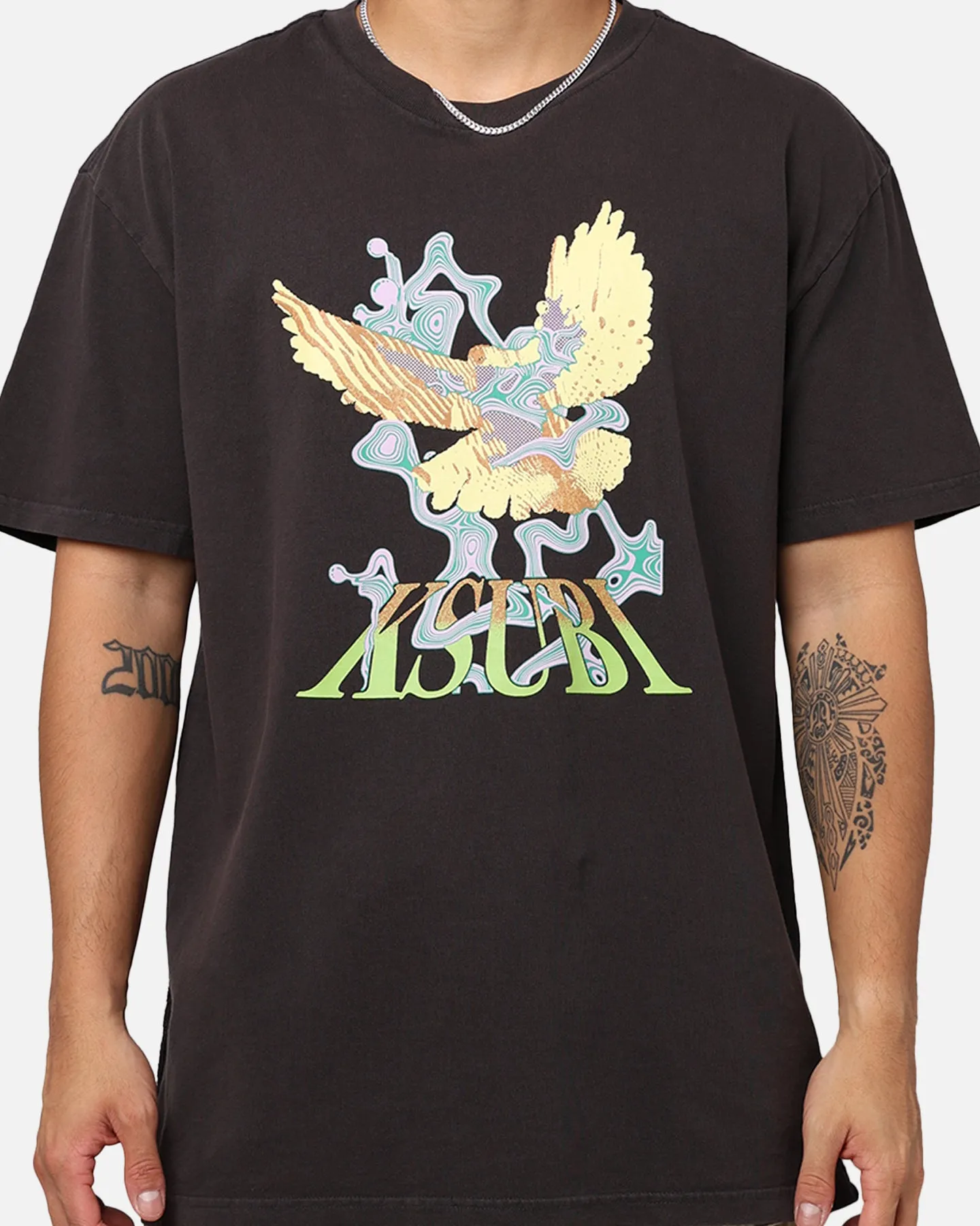 Ksubi Flight Biggie Short Sleeve T-Shirt Faded Black