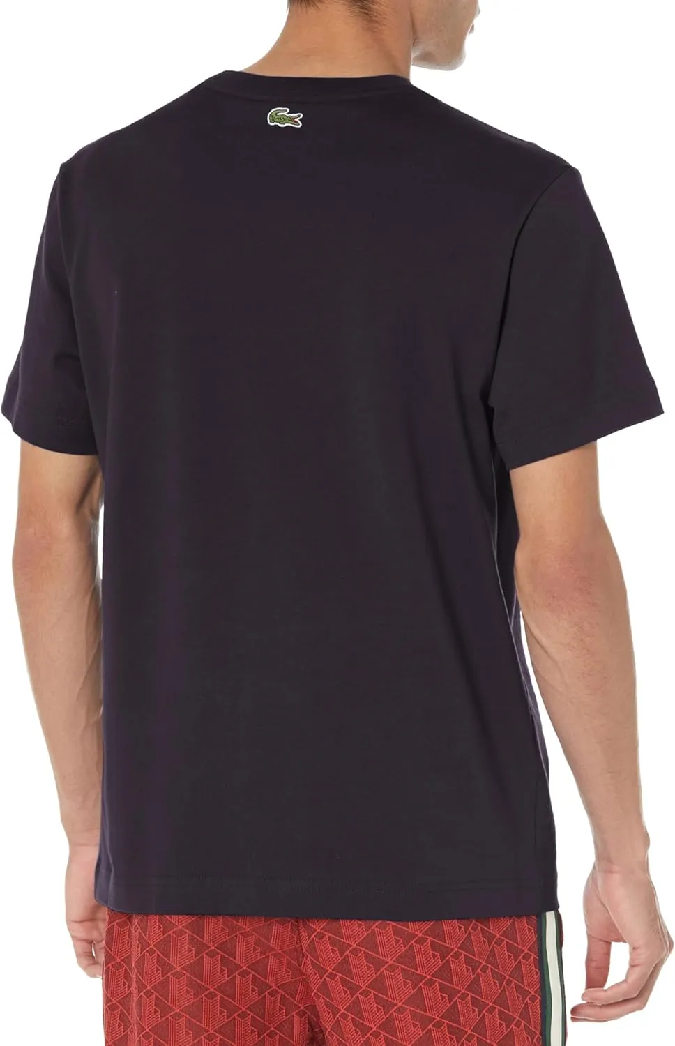 Lacoste Mens Short Sleeve Stacked Timeline Croc T shirt
