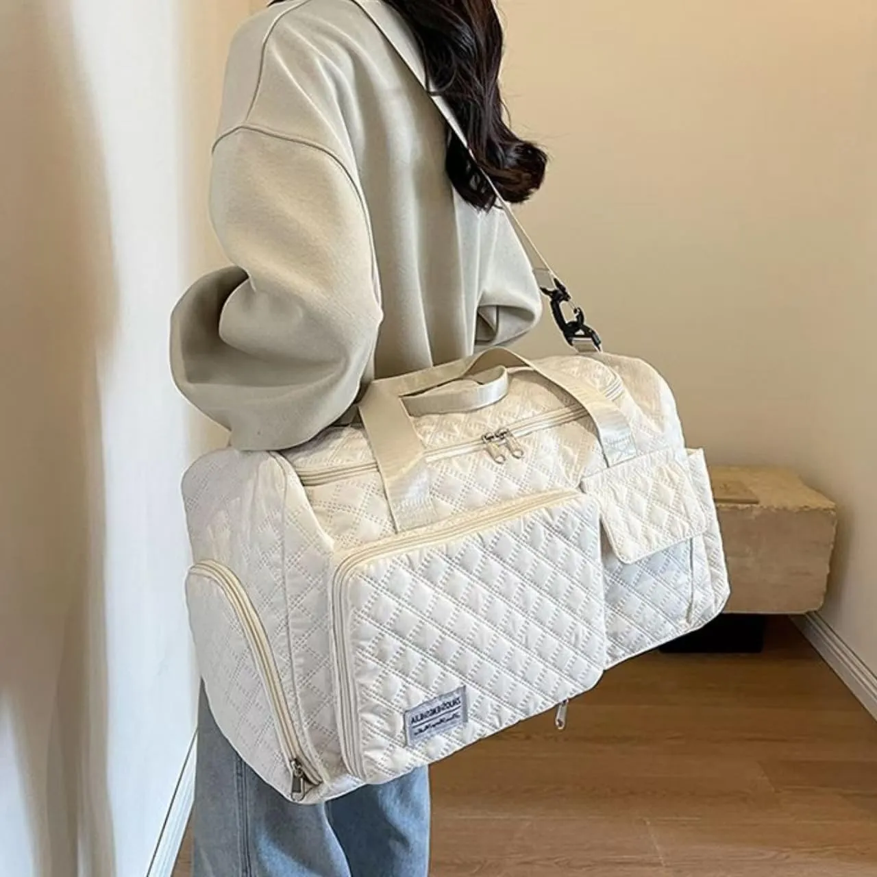 Large Travel Tote Bag Nurse Laptop Grocery Art Bag Utility Shoulder Diaper Teacher Daily Work Gym Beach Tote for Women