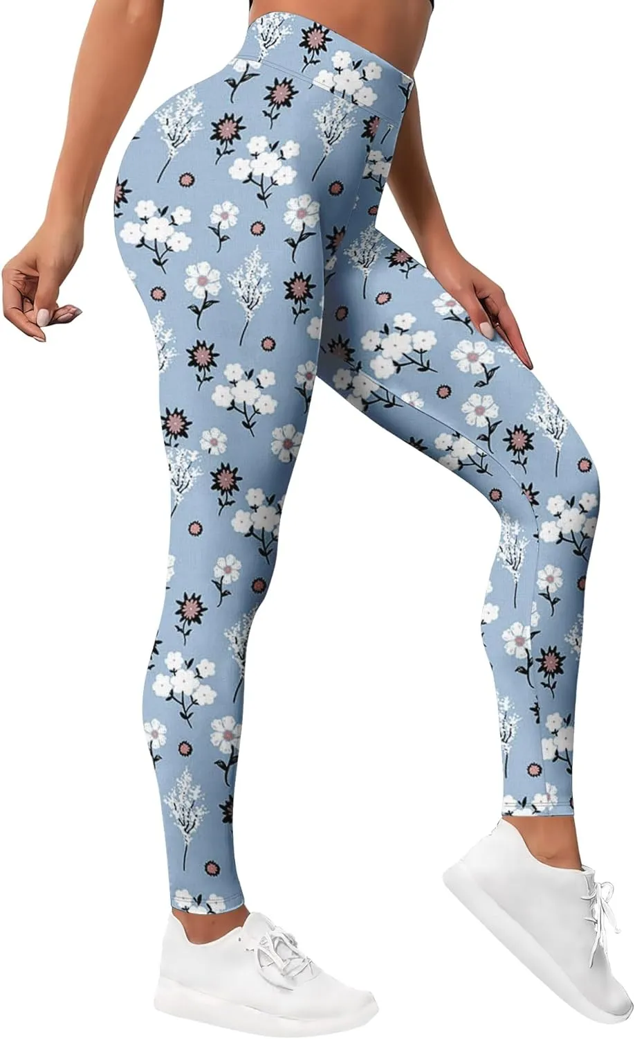 Leggings for Women Funny Printed Gym Womens Yoga Pants Floral Legging Athletic Print Pant