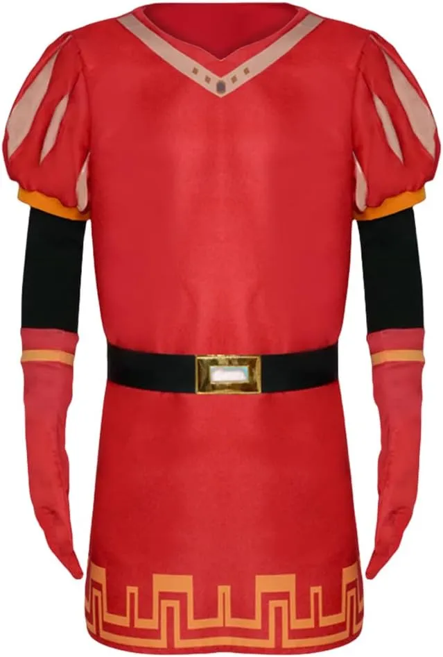 Lord Farquaad Costume Halloween Lord Farquaad Cosplay Red Cloak Top Costumes Robe Cape Clothes Full Set