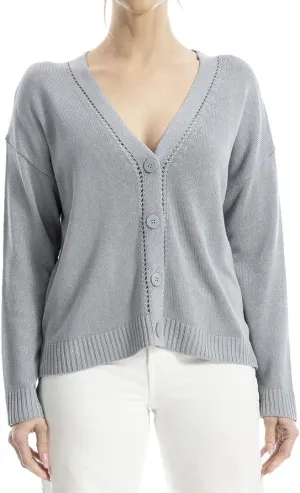 Max Studio Linen-Blend Cardigan