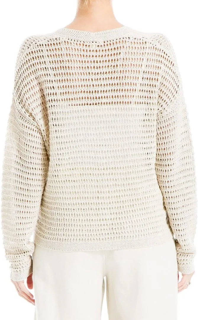 Max Studio Open Weave Cardigan