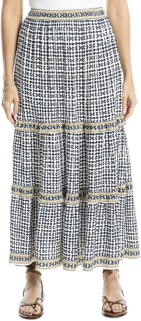 Max Studio Tiered Maxi Skirt