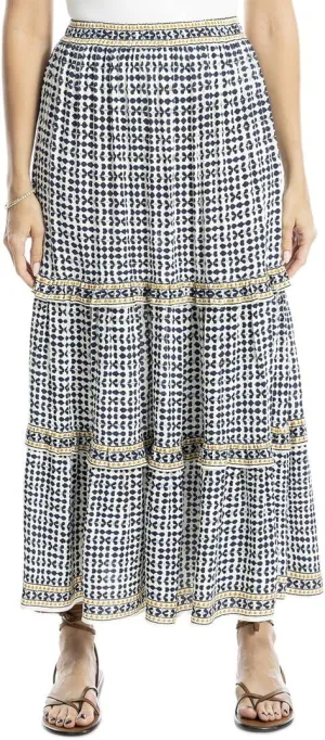 Max Studio Tiered Maxi Skirt