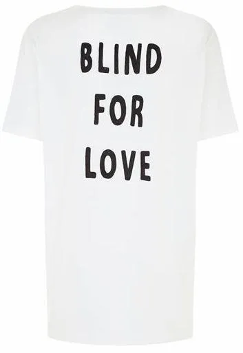 Metallic Faded Logo Print T-Shirt