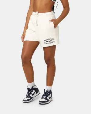 National Collegiate Athletic Association University of North Carolina Tar Heels Women's Athletic High Waisted Shorts Vintage White