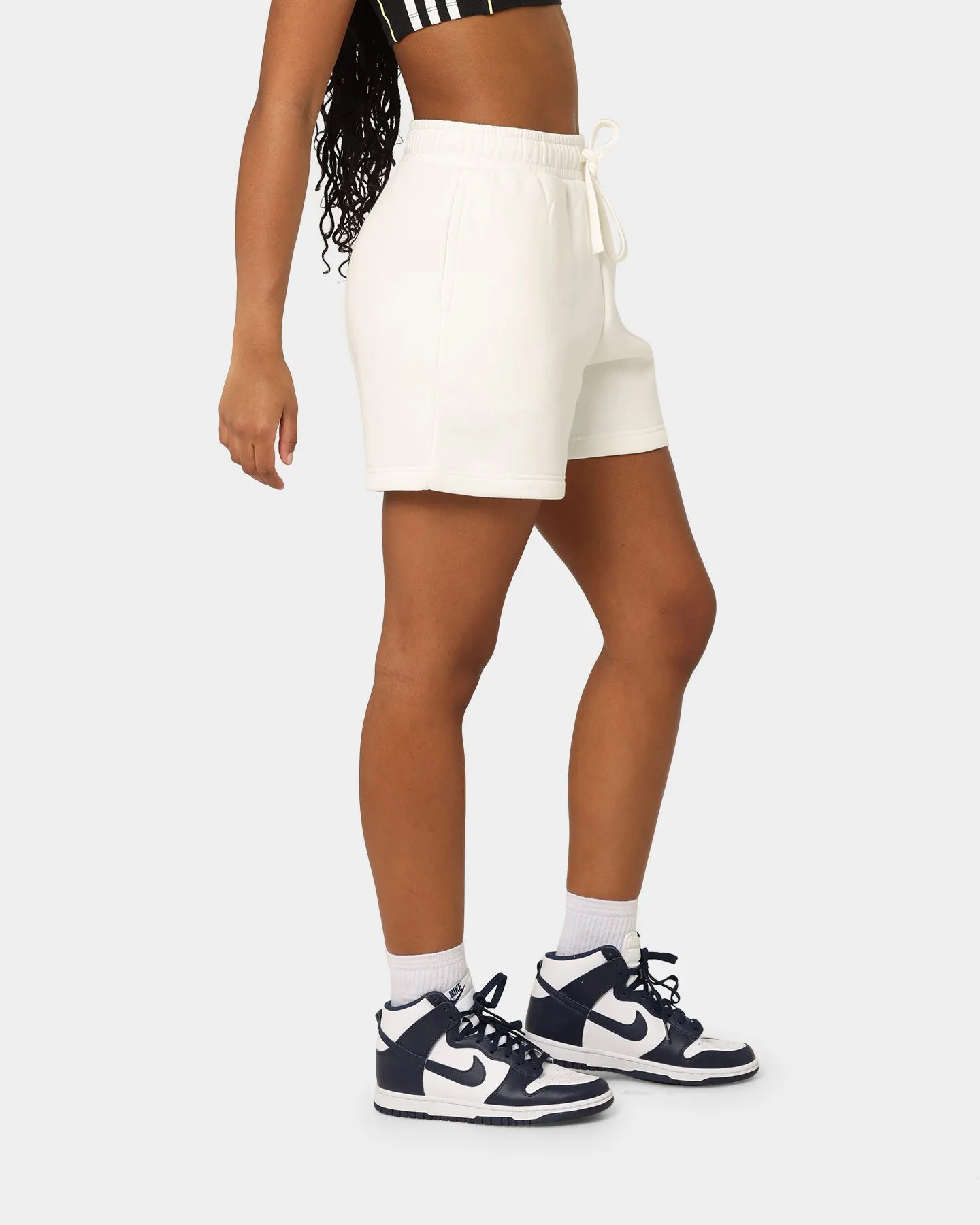 National Collegiate Athletic Association University of North Carolina Tar Heels Women's Athletic High Waisted Shorts Vintage White