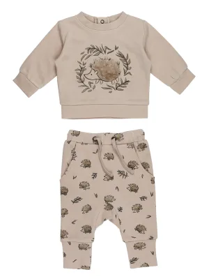 Organic Sweatshirt & Jogger Set, Prickles