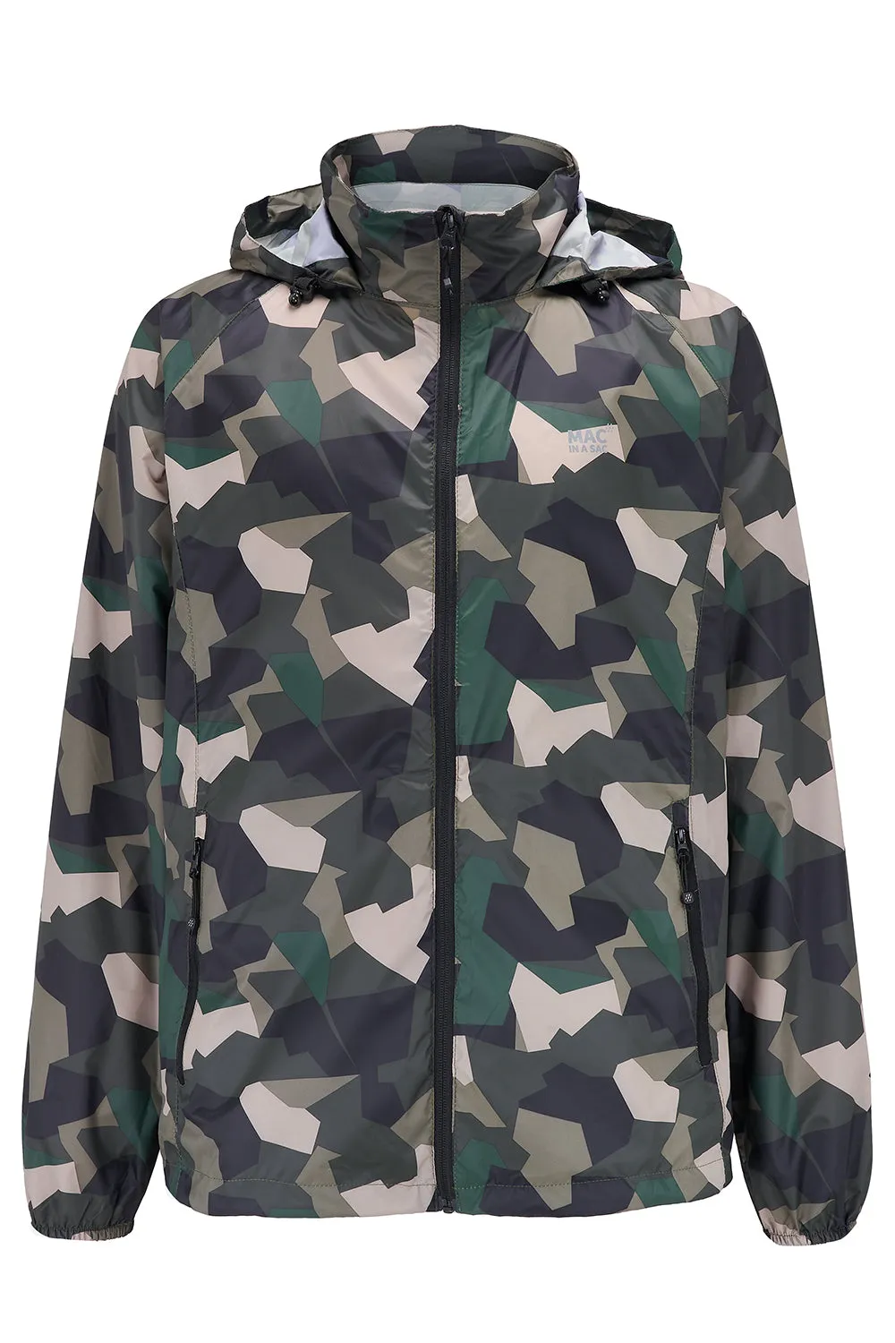 Origin Packable Waterproof Jacket - Green Camo