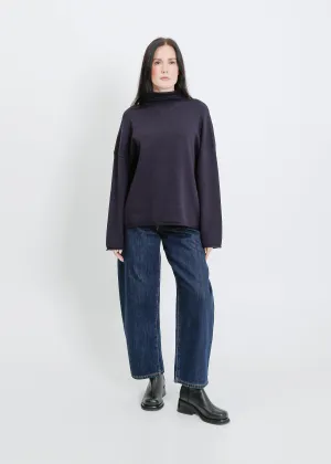 RAVENNA KNIT SWEAT / NAVY