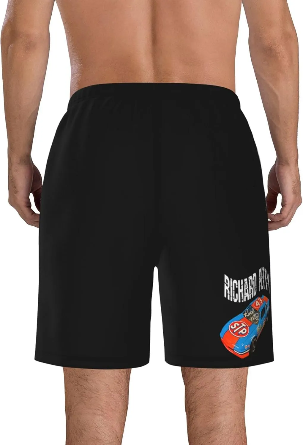 Richard-Petty-Car-43 Men's Swim Trunks Board Shorts Outdoor Beach Surfing