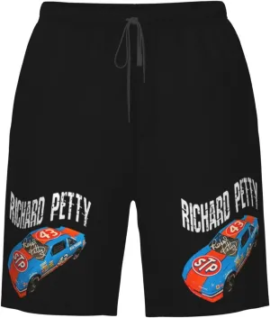 Richard-Petty-Car-43 Men's Swim Trunks Board Shorts Outdoor Beach Surfing