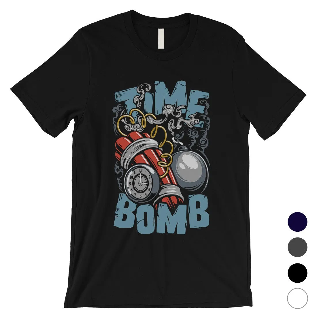 Time Bomb Mens Short Sleeves Gift T-Shirt Unique Graphic Design Tee