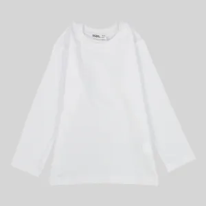 Unisex White Long-Sleeved T-Shirt