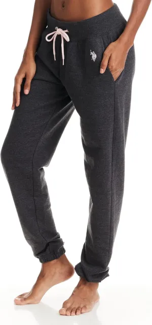U.S. Polo Assn. Womens Sweatpants with Pockets, French Terry Womens Joggers or Wide Leg Sweats