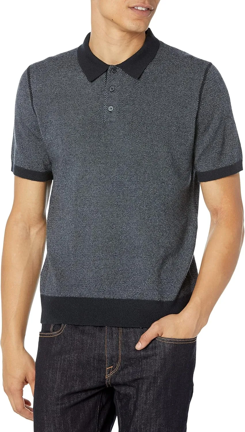 Vince Men's Birdseye S/S Polo