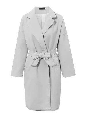 Vintage Plus Size Blend Coat - Multicolor