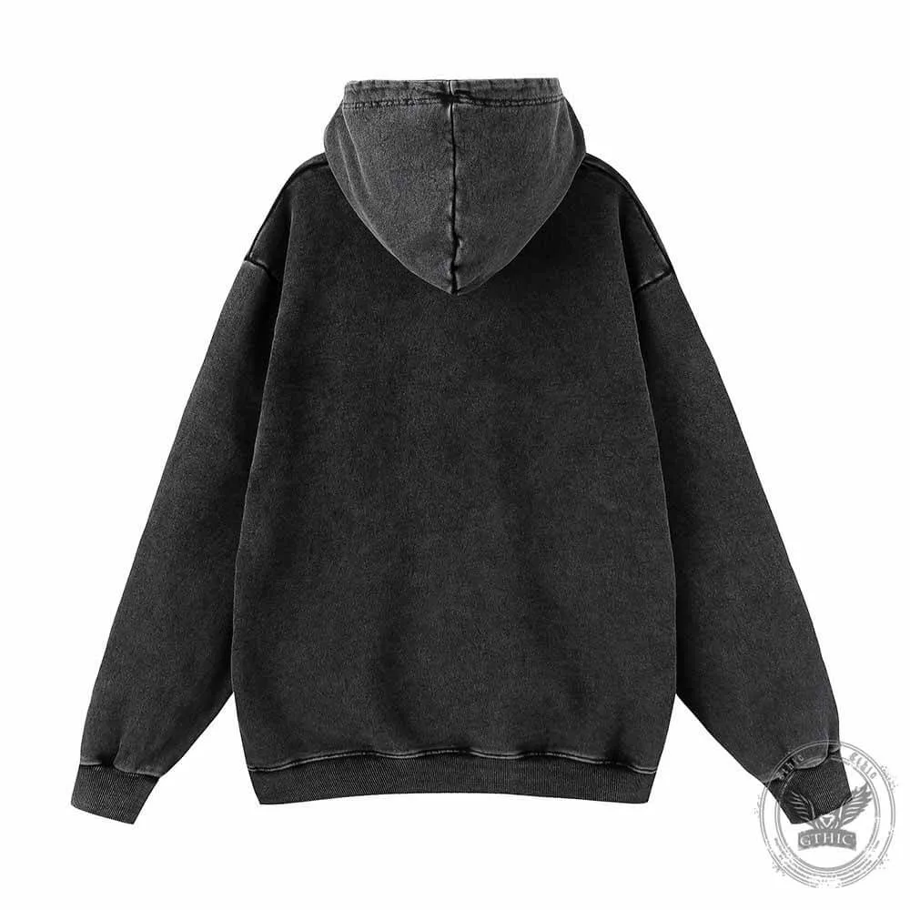 Well That’s Not A Good Sign Stickman Vintage Washed Hoodie